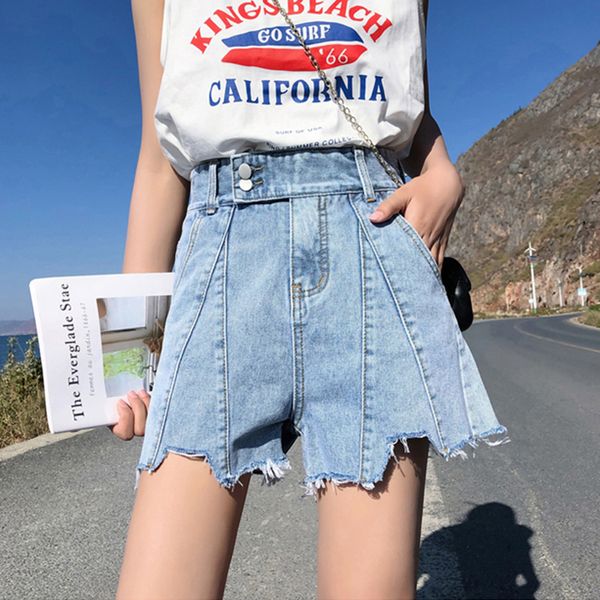 2019 summer women short jeans inregular spliced denim pants loose wide leg high waist trousers high street fashion black blue
2019 summer women short jeans inregular spliced denim pants loose wide leg high waist trousers high street fashion black blue