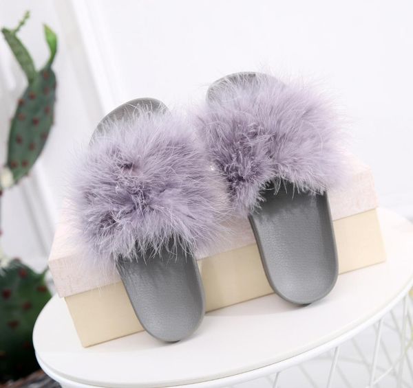 new feather slippers fashion outside wear flat bottom wave drag women popular fur slippers indoor slides plus szie 36-41, Black
new feather slippers fashion outside wear flat bottom wave drag women popular fur slippers indoor slides plus szie 36-41, Black