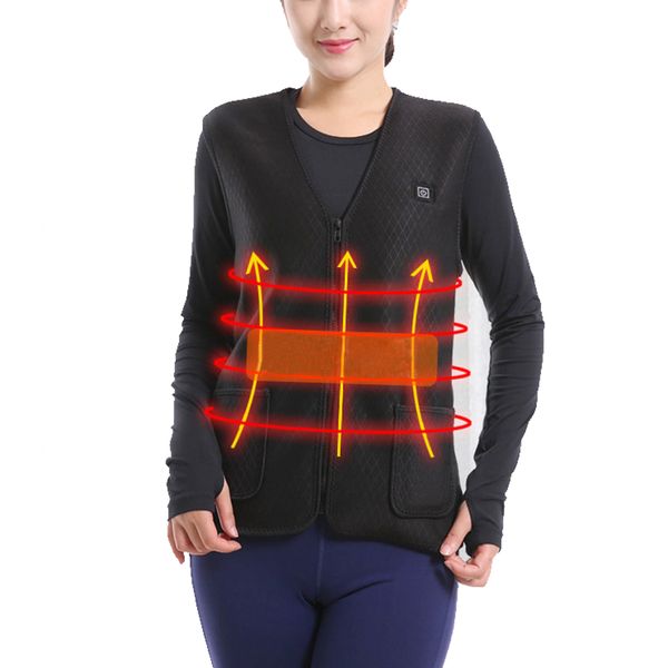 men women outdoor usb infrared heating vest jacket winter flexible electric thermal clothing waistcoat for sports hiking, Black;white
men women outdoor usb infrared heating vest jacket winter flexible electric thermal clothing waistcoat for sports hiking, Black;white