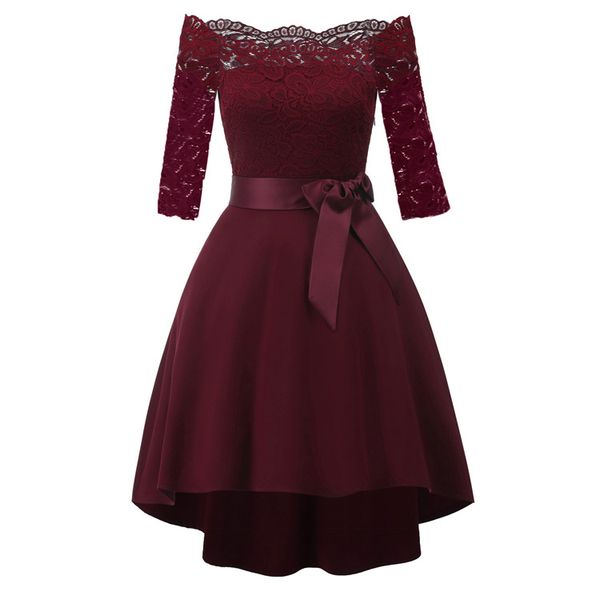 boat neck lace dovetail women's 2020 three quarter sleeve cocktail dress prom bridesmaid dress elegant vestido de noiva gown, White;black
boat neck lace dovetail women's 2020 three quarter sleeve cocktail dress prom bridesmaid dress elegant vestido de noiva gown, White;black