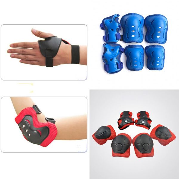 

fast delivery knee elbow pads with wrist guards safety protection kids knee pads set new in protective gear kit children fy2039