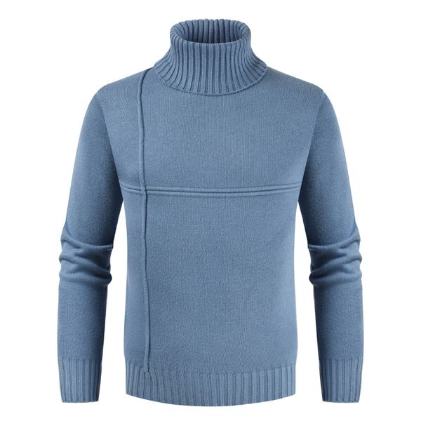 mjartoria 2020 new autumn winter men's sweater mens turtleneck solid casual sweater men's slim fit brand knitted pullovers, White;black
mjartoria 2020 new autumn winter men's sweater mens turtleneck solid casual sweater men's slim fit brand knitted pullovers, White;black