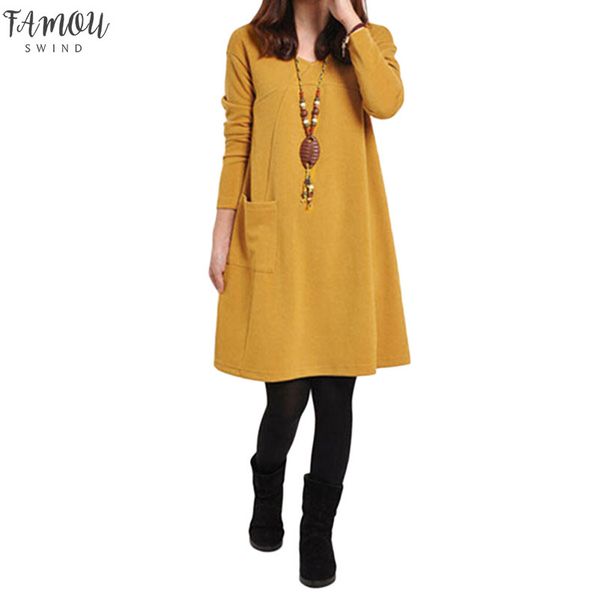 2020 autumn winter robe female long sleeves mini dress plus size 3xl 4xl 5xl women school dress pockets solid v neck loose dress, Black;gray
2020 autumn winter robe female long sleeves mini dress plus size 3xl 4xl 5xl women school dress pockets solid v neck loose dress, Black;gray