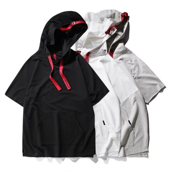 2019 high street kanye mens fashion tshirt short sleeved thin hooded sweater short-sleeved t-shirt for male, White;black
2019 high street kanye mens fashion tshirt short sleeved thin hooded sweater short-sleeved t-shirt for male, White;black