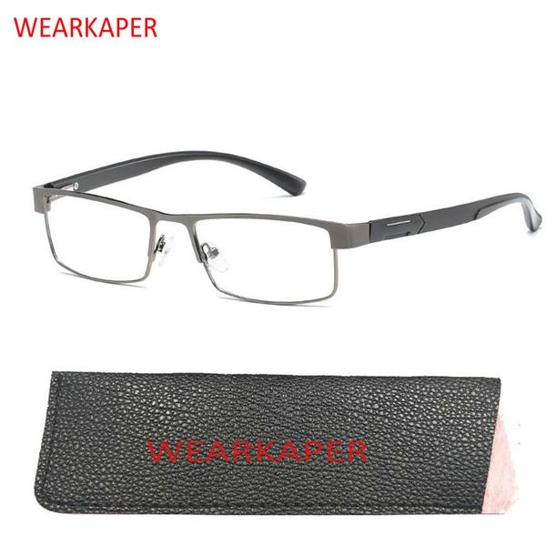 wearkaper men titanium alloy eyeglasses non spherical 12 layer coated lenses reading glasses+1.0 +1.5 +2.0 +2.5 +3, White;black
wearkaper men titanium alloy eyeglasses non spherical 12 layer coated lenses reading glasses+1.0 +1.5 +2.0 +2.5 +3, White;black
