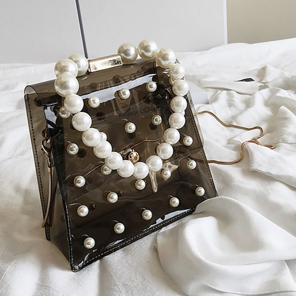 personality women pvc transparent shoulder bag small flap chains pearl decorative handle bags fashion summer crossbody bags
personality women pvc transparent shoulder bag small flap chains pearl decorative handle bags fashion summer crossbody bags