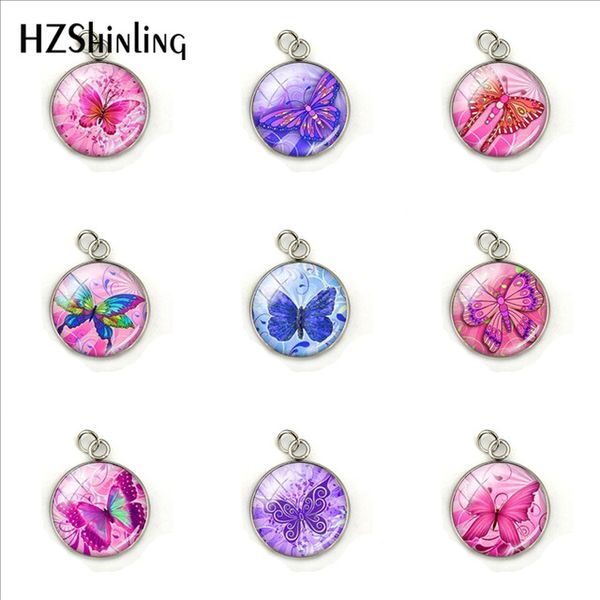 new red blue purple beauty butterfly jewelry charms glass cabochon handmade stainless steel plated pendant accessories gifts, Bronze;silver
new red blue purple beauty butterfly jewelry charms glass cabochon handmade stainless steel plated pendant accessories gifts, Bronze;silver