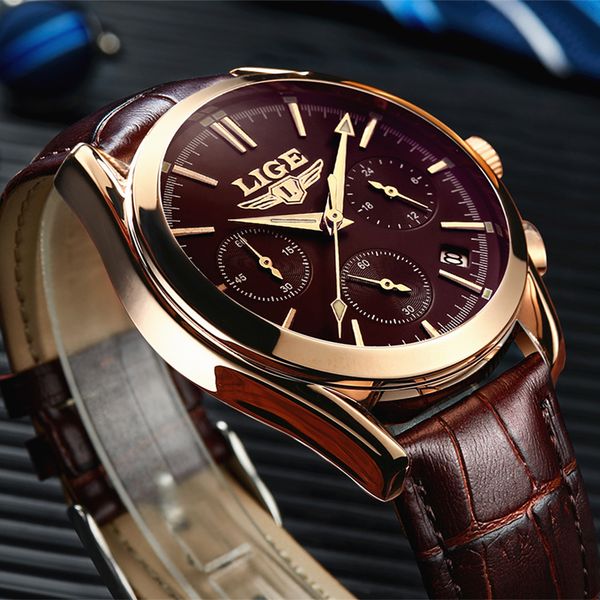 2017 new fashion man watches luxury lige brand quartz-watch leather strap waterproof male business watches relogio masculino, Slivery;brown
2017 new fashion man watches luxury lige brand quartz-watch leather strap waterproof male business watches relogio masculino, Slivery;brown