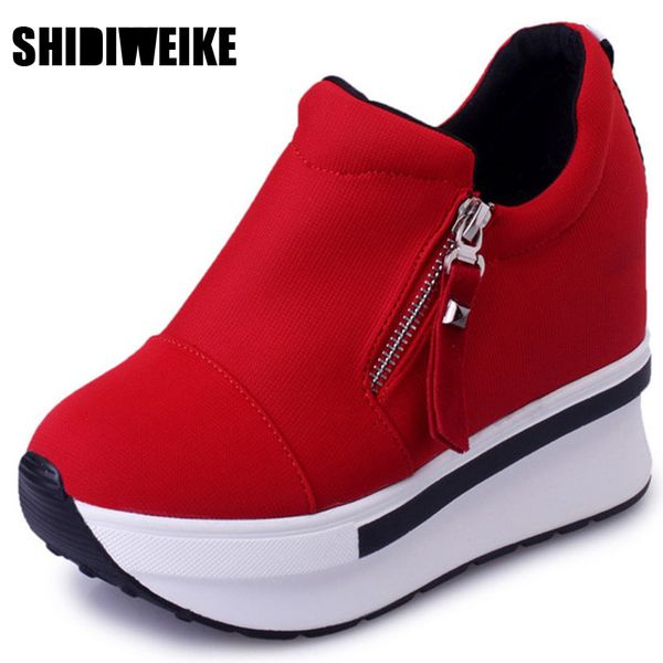 shidiweike wedges women boots 2020 platform shoes woman creepers slip on ankle boots fashion flats casual women shoes b348 t200425, Black
shidiweike wedges women boots 2020 platform shoes woman creepers slip on ankle boots fashion flats casual women shoes b348 t200425, Black