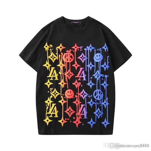 2020 summer womens tee shirt designer casual summer short sleeve print t-shirt fashion luxury womens splice t shirt, White 
2020 summer womens tee shirt designer casual summer short sleeve print t-shirt fashion luxury womens splice t shirt, White