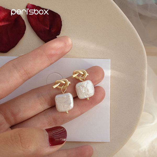peri'sbox simple natural freshwater pearls dangle earrings for women baroque bridal knotted earrings pendientes mujer moda, Golden
peri'sbox simple natural freshwater pearls dangle earrings for women baroque bridal knotted earrings pendientes mujer moda, Golden