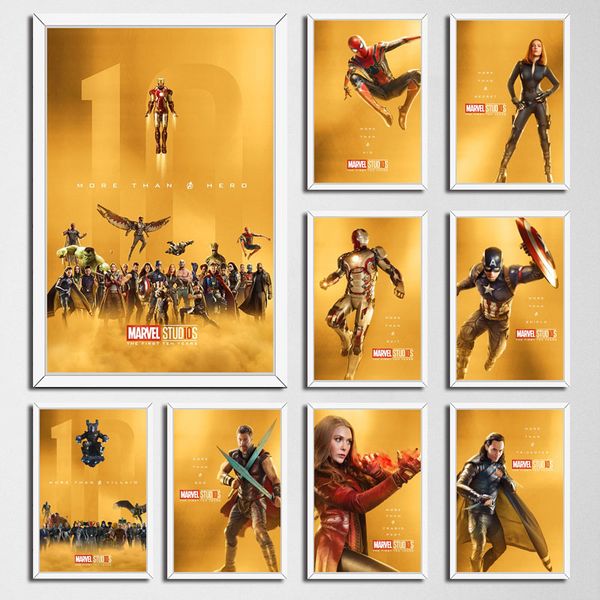 p337 marvel movie the first ten years black panther iron man all superheroes art painting silk canvas poster wall home decor
p337 marvel movie the first ten years black panther iron man all superheroes art painting silk canvas poster wall home decor