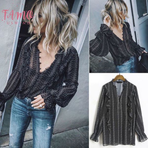 black office women boho hippie casual long sleeve shirts v neck striped long balloon sleeve loose shirts regular blouses, White
black office women boho hippie casual long sleeve shirts v neck striped long balloon sleeve loose shirts regular blouses, White