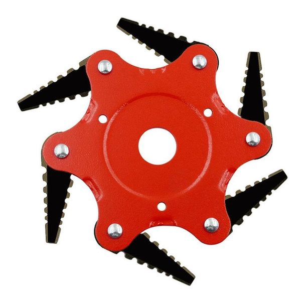 6 teeth brush cutter blade trimmer metal blades trimmer head 65mn sharper grass head for lawn mower garden supplies
