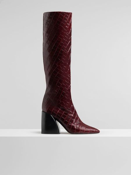2020 leather chunky high heels pillage toes shoes booties long boots zipper pattern stone alligator print big burgundy 35-48, Black
2020 leather chunky high heels pillage toes shoes booties long boots zipper pattern stone alligator print big burgundy 35-48, Black