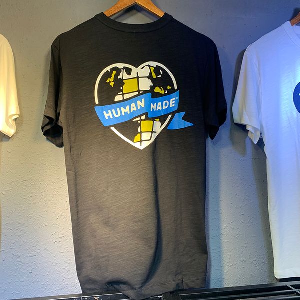 men's t-shirts human made tee 20ss love printed t-shirt men women couples tees oversized 100% cotton t shirt, White;black 
men's t-shirts human made tee 20ss love printed t-shirt men women couples tees oversized 100% cotton t shirt, White;black