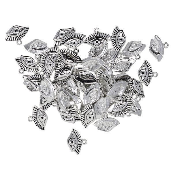 50 pieces tibet silver style the eye of horus jewelry making findings hair accessory hanging decors, Black
50 pieces tibet silver style the eye of horus jewelry making findings hair accessory hanging decors, Black