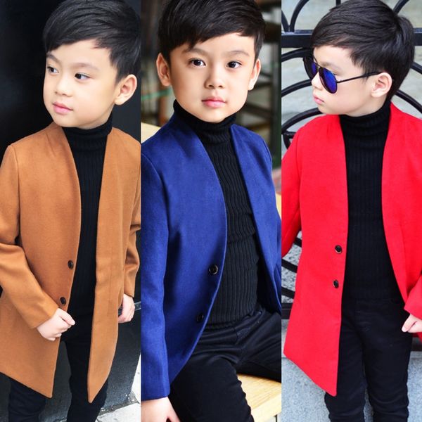 boys' woolen wool fashionable children's coat winter children's medium and long woolen coat a042, Blue;gray
boys' woolen wool fashionable children's coat winter children's medium and long woolen coat a042, Blue;gray
