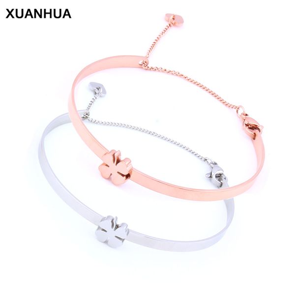 xuanhua wholesale chain link bracelet four-leaf clover bracelets for women stainless steel adjustable bracelet fashion bangle, Black
xuanhua wholesale chain link bracelet four-leaf clover bracelets for women stainless steel adjustable bracelet fashion bangle, Black