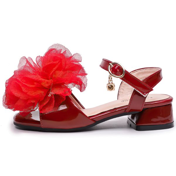 sandal for girl big string bead gauze flower children fashion casual personality patent leather princess party shoes 2020 t200507, Black;red
sandal for girl big string bead gauze flower children fashion casual personality patent leather princess party shoes 2020 t200507, Black;red