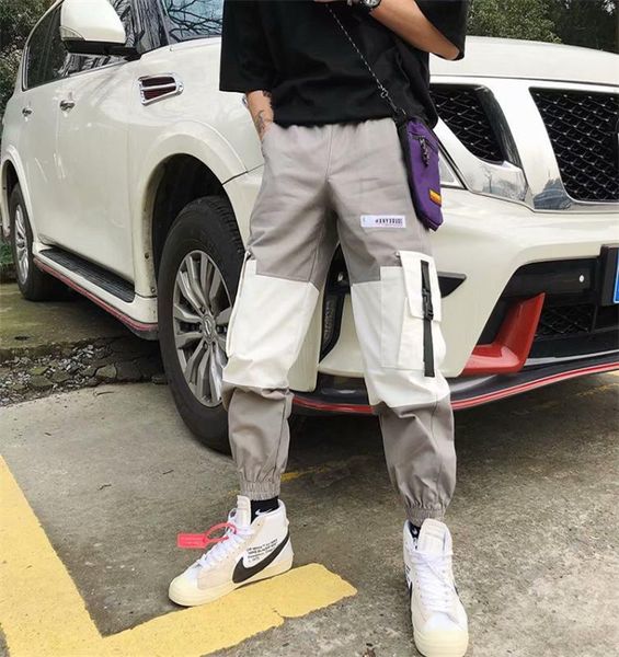 mens multi-pocket cargo pants men harajuku splice streetwear joggers man elastic waist sweatpants techwear cargo pants, Black
mens multi-pocket cargo pants men harajuku splice streetwear joggers man elastic waist sweatpants techwear cargo pants, Black