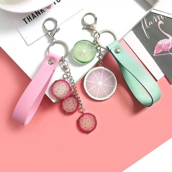 new creative fashion acrylic fruit leather rope keychain fruit car keyring lovely lemon bag pendant accessories keychains, Silver
new creative fashion acrylic fruit leather rope keychain fruit car keyring lovely lemon bag pendant accessories keychains, Silver