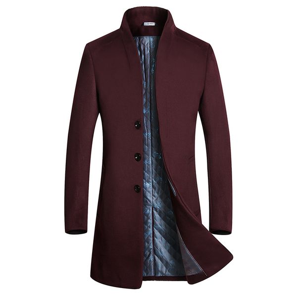 winter mid-length men's overcoat business casual woolen cloth warm coat men's thick quilted wool duffle coat, Black
winter mid-length men's overcoat business casual woolen cloth warm coat men's thick quilted wool duffle coat, Black