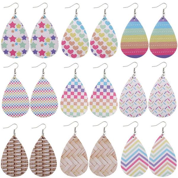 2020 spring leather earrings fashion rainbow star colorful print teardrop earrings for women beach fashion jewelry gift 10 styles, Silver
2020 spring leather earrings fashion rainbow star colorful print teardrop earrings for women beach fashion jewelry gift 10 styles, Silver