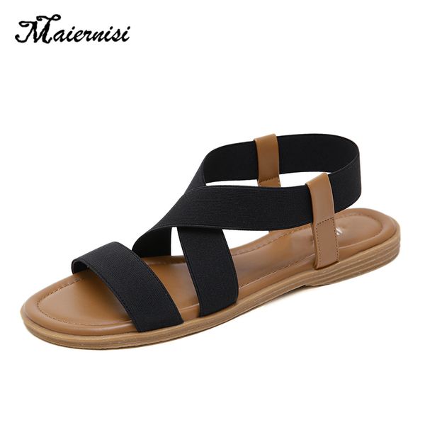 maiernisi women sandals summer slip-on elastic band casual woman shoes new soft gladiator sandals fashion female footwear, Black
maiernisi women sandals summer slip-on elastic band casual woman shoes new soft gladiator sandals fashion female footwear, Black