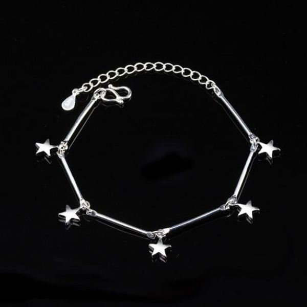 925 silver star anklets for ladies fashion retro bamboo festival lady's foot ornament, suitable for ladies jewelry gifts jl010, Red;blue
925 silver star anklets for ladies fashion retro bamboo festival lady's foot ornament, suitable for ladies jewelry gifts jl010, Red;blue