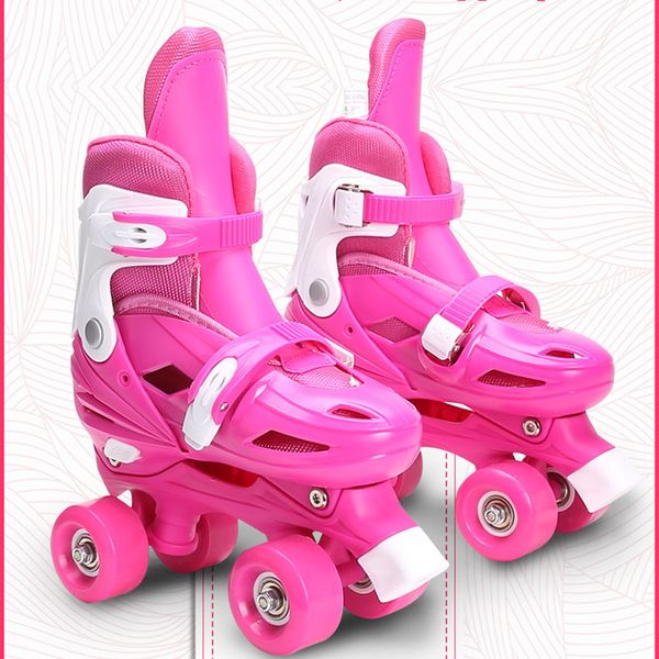 lovely kids children girl pink double line quad parallel figure skates shoes boots pu 4 wheels shockproof with brake stable
lovely kids children girl pink double line quad parallel figure skates shoes boots pu 4 wheels shockproof with brake stable