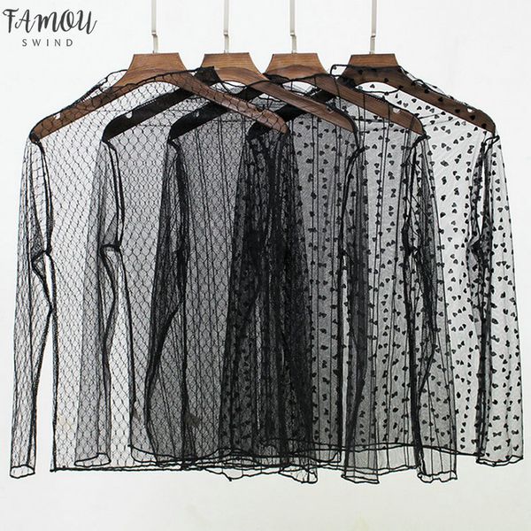 2020 women summer hollow out mesh gauze voile tulle basic vintage embroidery star snow polka dot elastic lace blouse, White
2020 women summer hollow out mesh gauze voile tulle basic vintage embroidery star snow polka dot elastic lace blouse, White