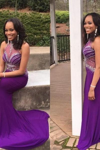 purple prom dresses evening gowns for black girls high neck crystal bodice rhinestones beaded sequins chiffon sheath cheap
purple prom dresses evening gowns for black girls high neck crystal bodice rhinestones beaded sequins chiffon sheath cheap