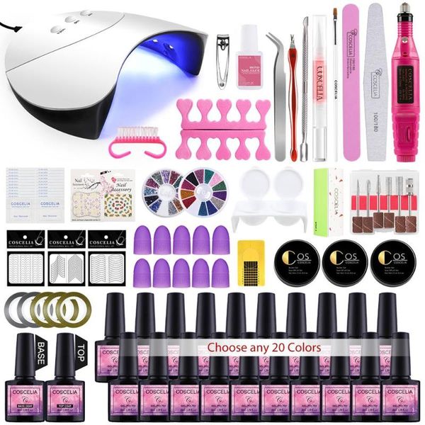 coscelia nail set electric nail drill machine uv led lamp set with manicure tools colors gel polish kit
coscelia nail set electric nail drill machine uv led lamp set with manicure tools colors gel polish kit