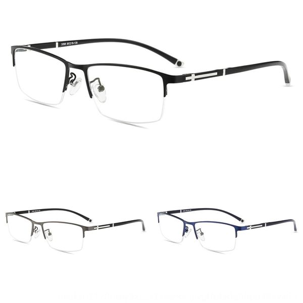 ultra-light titanium alloy glasses men's business half-frame metal optical glasses frame, Silver
ultra-light titanium alloy glasses men's business half-frame metal optical glasses frame, Silver