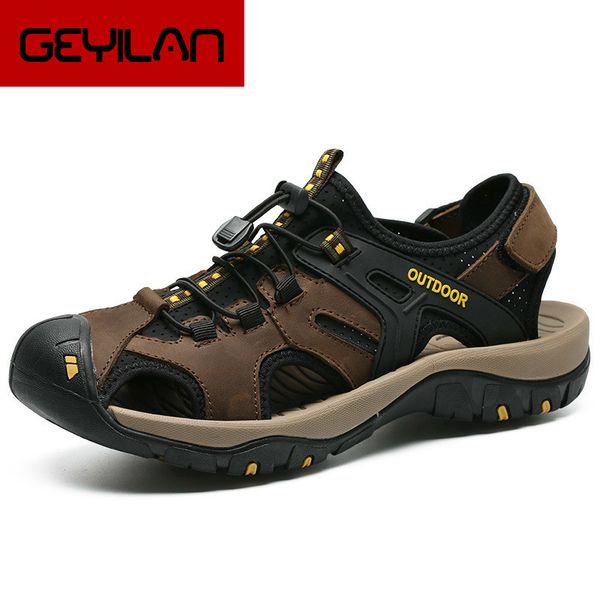 2019 shoes men sandals genuine leather business casual shoes man quality design outdoor beach sandals roman water sneakers, Black
2019 shoes men sandals genuine leather business casual shoes man quality design outdoor beach sandals roman water sneakers, Black