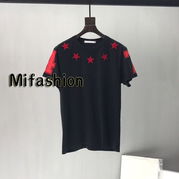 2019 Spring Summer Luxury Europe Paris Star Towel Embroidery Tshirt Fashion Men Women T Shirt Casual Tee
2019 Spring Summer Luxury Europe Paris Star Towel Embroidery Tshirt Fashion Men Women T Shirt Casual Tee