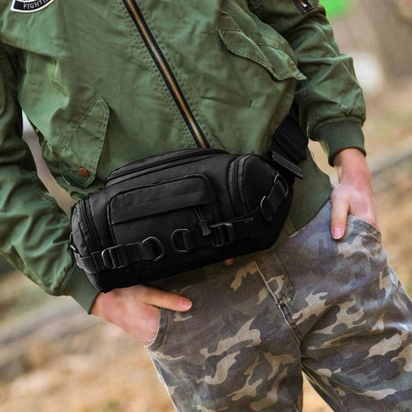 large fanny pack for men and women camo waist bag for travel, fishing tackle bag, hunting, and hiking pack black
large fanny pack for men and women camo waist bag for travel, fishing tackle bag, hunting, and hiking pack black