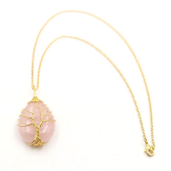 10 pcs trendy gold plated wire wrap necklace rose quartz pendant rock crystal water drop jewelry, Silver
10 pcs trendy gold plated wire wrap necklace rose quartz pendant rock crystal water drop jewelry, Silver