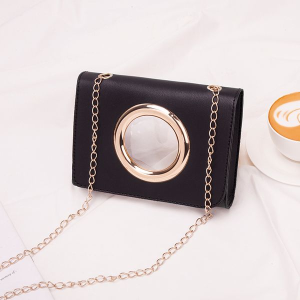 small transparent chain crossbody bag for women 2019 metal circle single-shoulder bag bucket phone coin pvc flap bolsa femin
small transparent chain crossbody bag for women 2019 metal circle single-shoulder bag bucket phone coin pvc flap bolsa femin