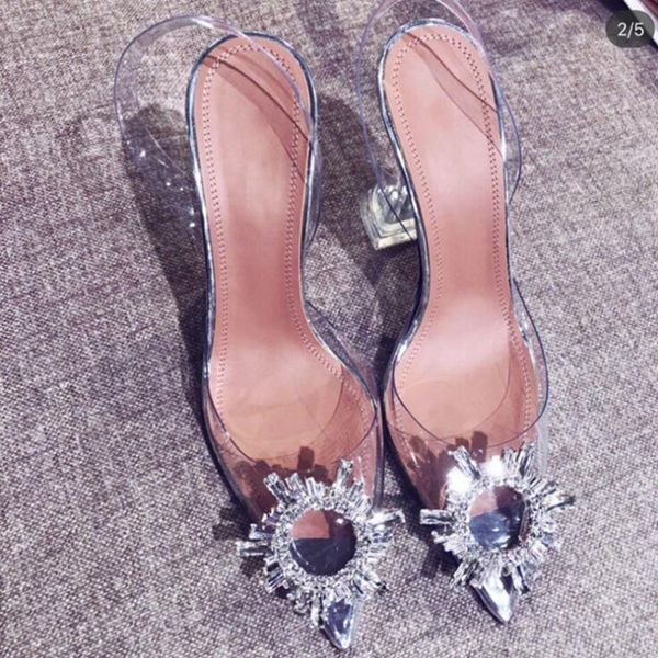 pointed toe transparent sandals women summer word rhinestone dress party shoes clear high heels princess shoes plus size y200405, Black
pointed toe transparent sandals women summer word rhinestone dress party shoes clear high heels princess shoes plus size y200405, Black
