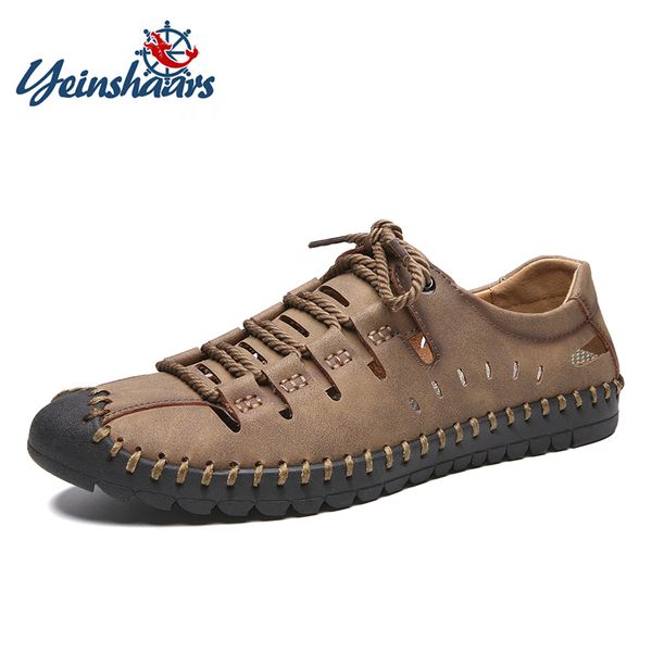summer men's sandals leather breathable beach sandals slippers shoes men shoes lace-up outdoor male 38-48, Black
summer men's sandals leather breathable beach sandals slippers shoes men shoes lace-up outdoor male 38-48, Black