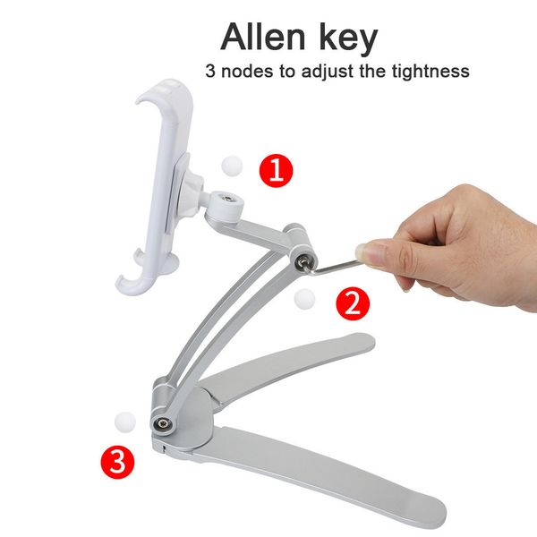 deskphone tablet holder kitchen bathroom stand aluminum alloy 360 degree ratation lazy bracket
deskphone tablet holder kitchen bathroom stand aluminum alloy 360 degree ratation lazy bracket