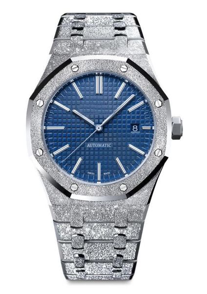 designer 2019 watch for men automatic mechanical movement blue dial royal oak series 15400 stainless steel mens watches, Slivery;brown
designer 2019 watch for men automatic mechanical movement blue dial royal oak series 15400 stainless steel mens watches, Slivery;brown