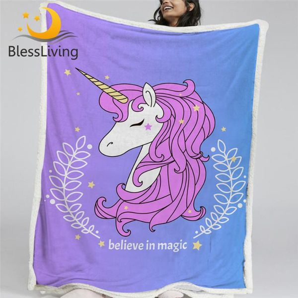 blessliving cute unicorn sherpa fleece blanket magic kids bedspread purple blue plush blanket cartoon bed for girls
blessliving cute unicorn sherpa fleece blanket magic kids bedspread purple blue plush blanket cartoon bed for girls