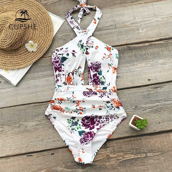 cupshe floral print ruched halter one-piece swimsuit women cross cutout monokini swimwear 2019 girl beach bathing suits
cupshe floral print ruched halter one-piece swimsuit women cross cutout monokini swimwear 2019 girl beach bathing suits