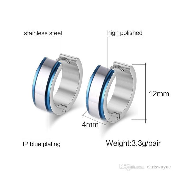 blue circle stud earrings exquisite high polished stainless steel hoop earring jewelry for men women, Golden;silver
blue circle stud earrings exquisite high polished stainless steel hoop earring jewelry for men women, Golden;silver