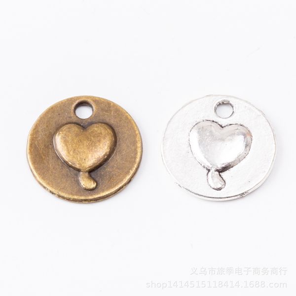 100pcs 15*15mm vintage bronze silver tone alloy round heart charms diy jewelry findings ornament accessories necklace pendants
100pcs 15*15mm vintage bronze silver tone alloy round heart charms diy jewelry findings ornament accessories necklace pendants