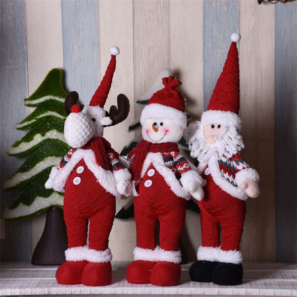 

navidad santa claus snowman elk dolls merry christmas new year gift christmas dolls standing toy decorations for home