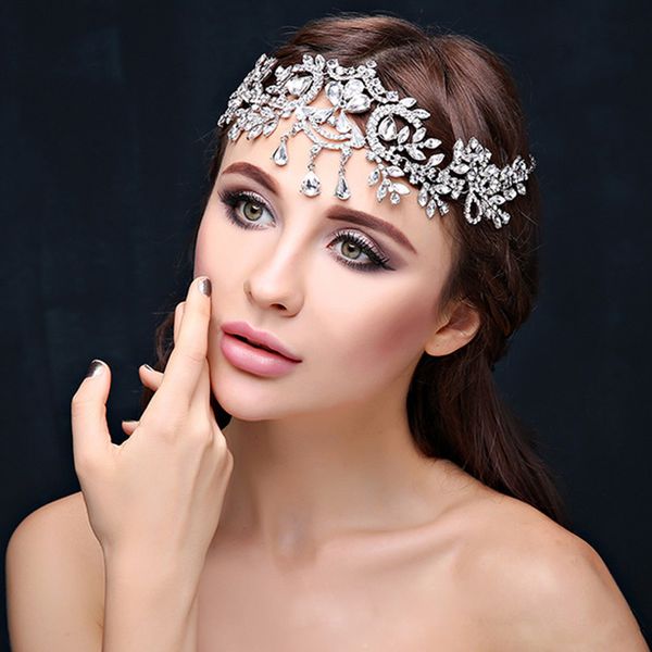 frontlet bride wedding hair accessories crystal rhinestone crown headband tiara bridal hair ornaments headdress forehead jewelry, Golden;white
frontlet bride wedding hair accessories crystal rhinestone crown headband tiara bridal hair ornaments headdress forehead jewelry, Golden;white